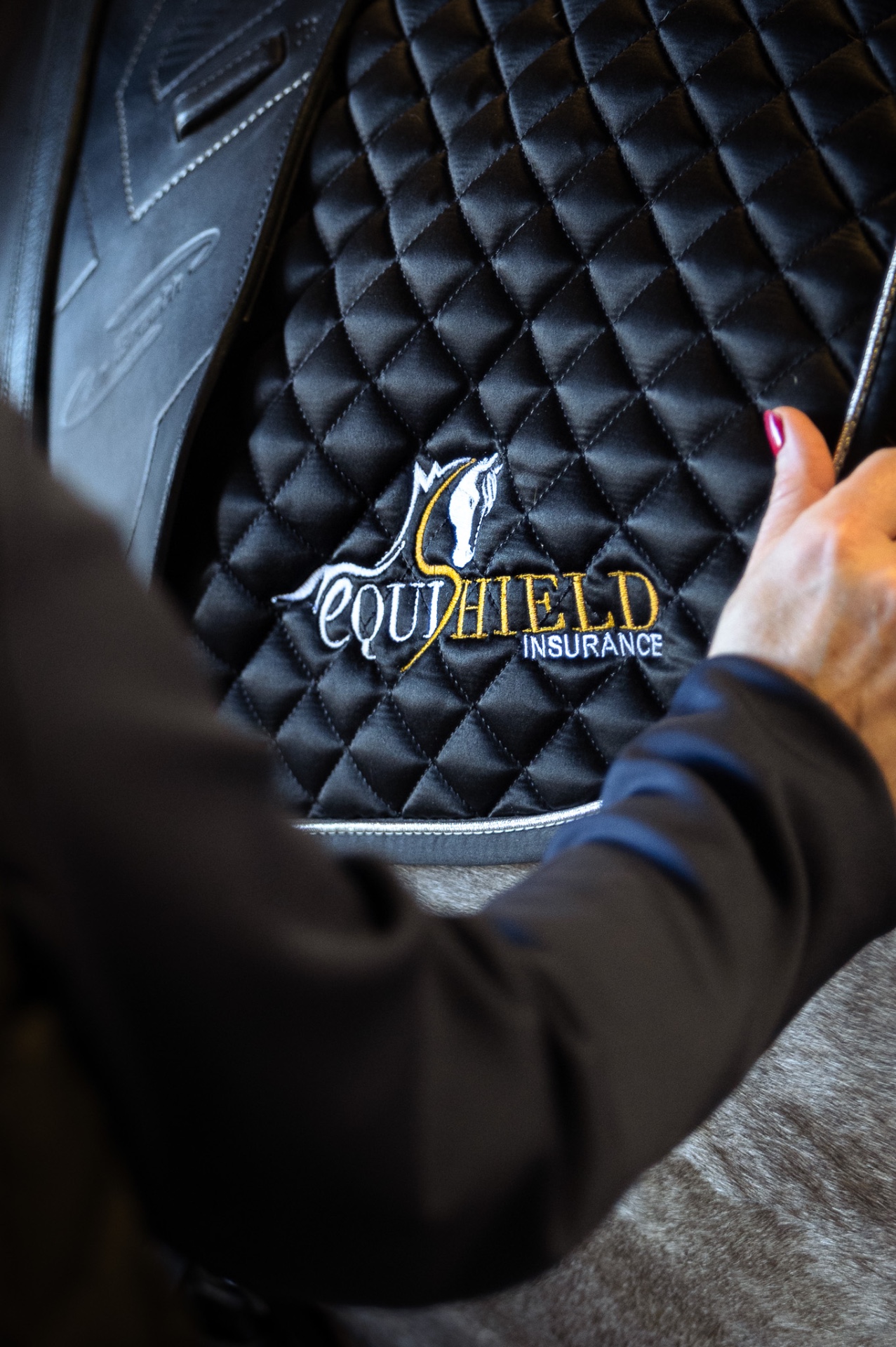 Tapis de selle brodé Equishield Insurance